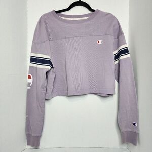 Champion Women's Purple Cropped Top